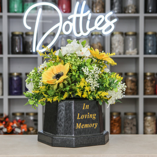 🌼 In Loving Memory Floral Tribute Pot