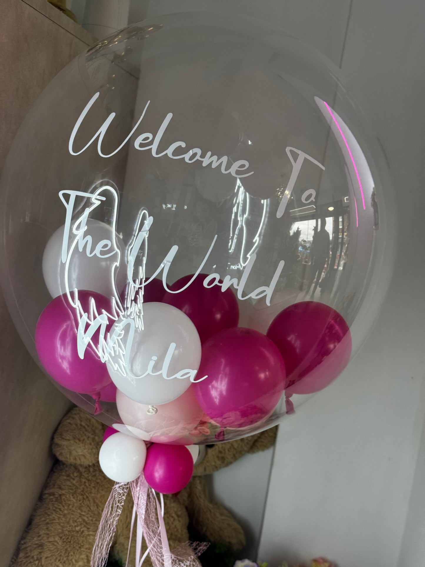 Personalised 24” Helium Bubble Balloon