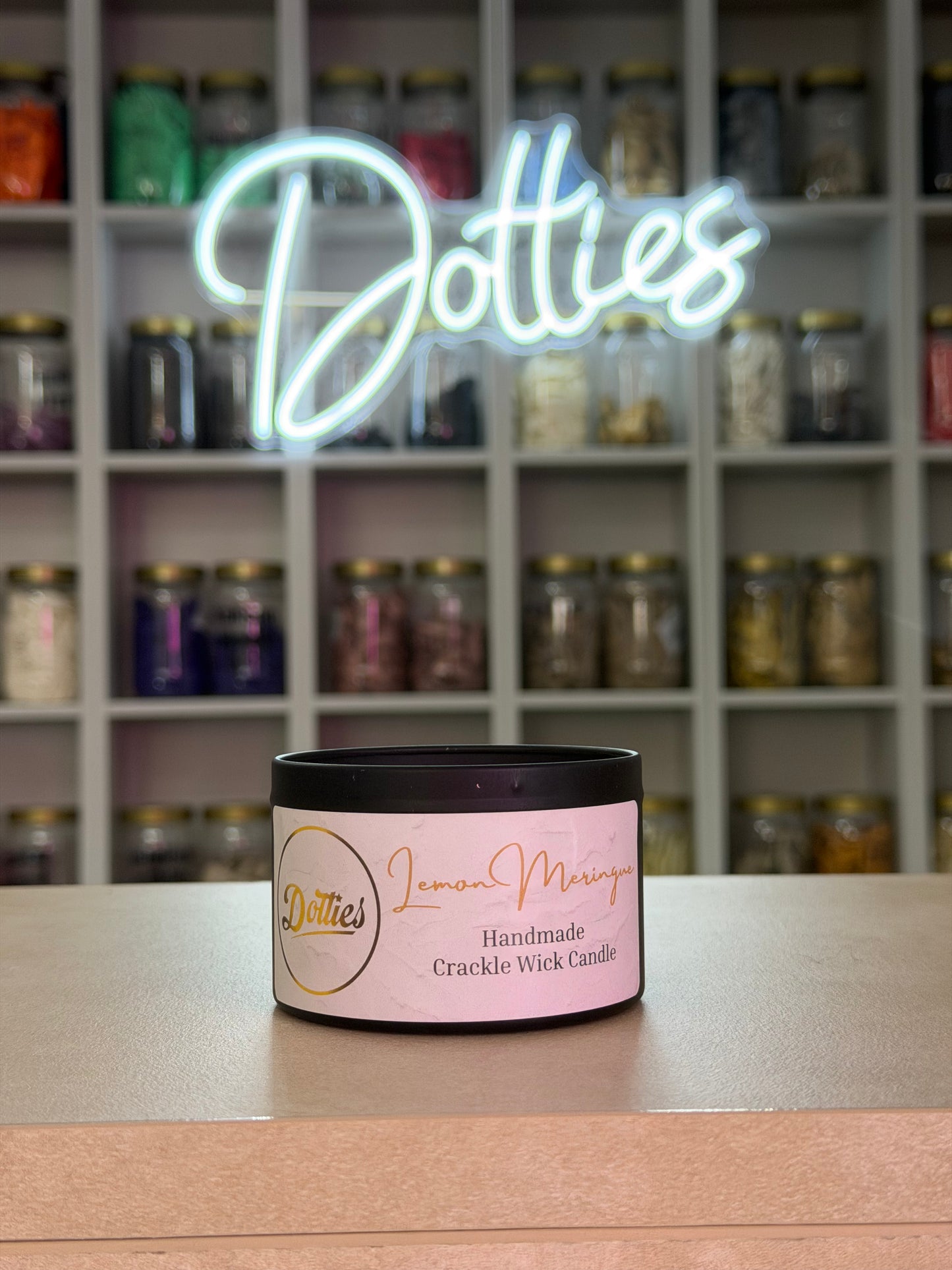 Lemon Meringue Handmade Crackle Wick Candle