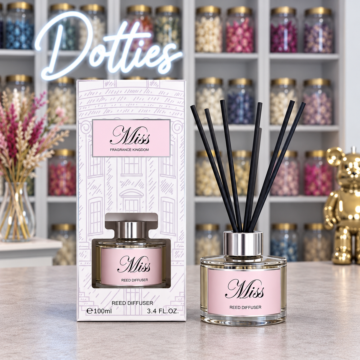 "Miss" Fragrance Kingdom Reed Diffuser – 100ml