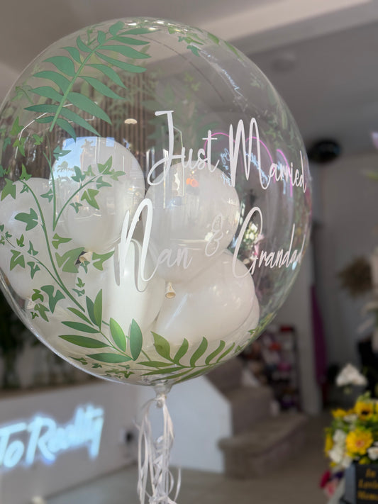 Personalised 24” Helium Bubble Balloon