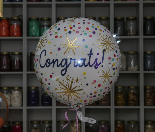 Congrats Celebration Balloon by Dotties – 18" Foil Balloon