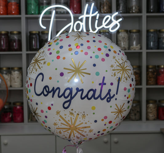 Congrats Celebration Balloon by Dotties – 18" Foil Balloon