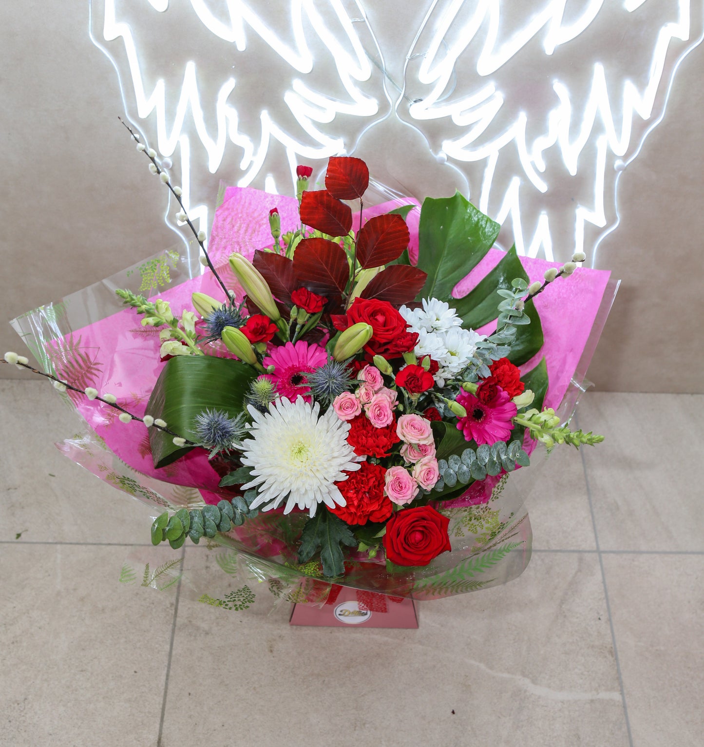 Dotties “Love” Aqua Bouquet