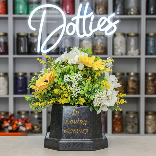 🌼 In Loving Memory Floral Tribute Pot