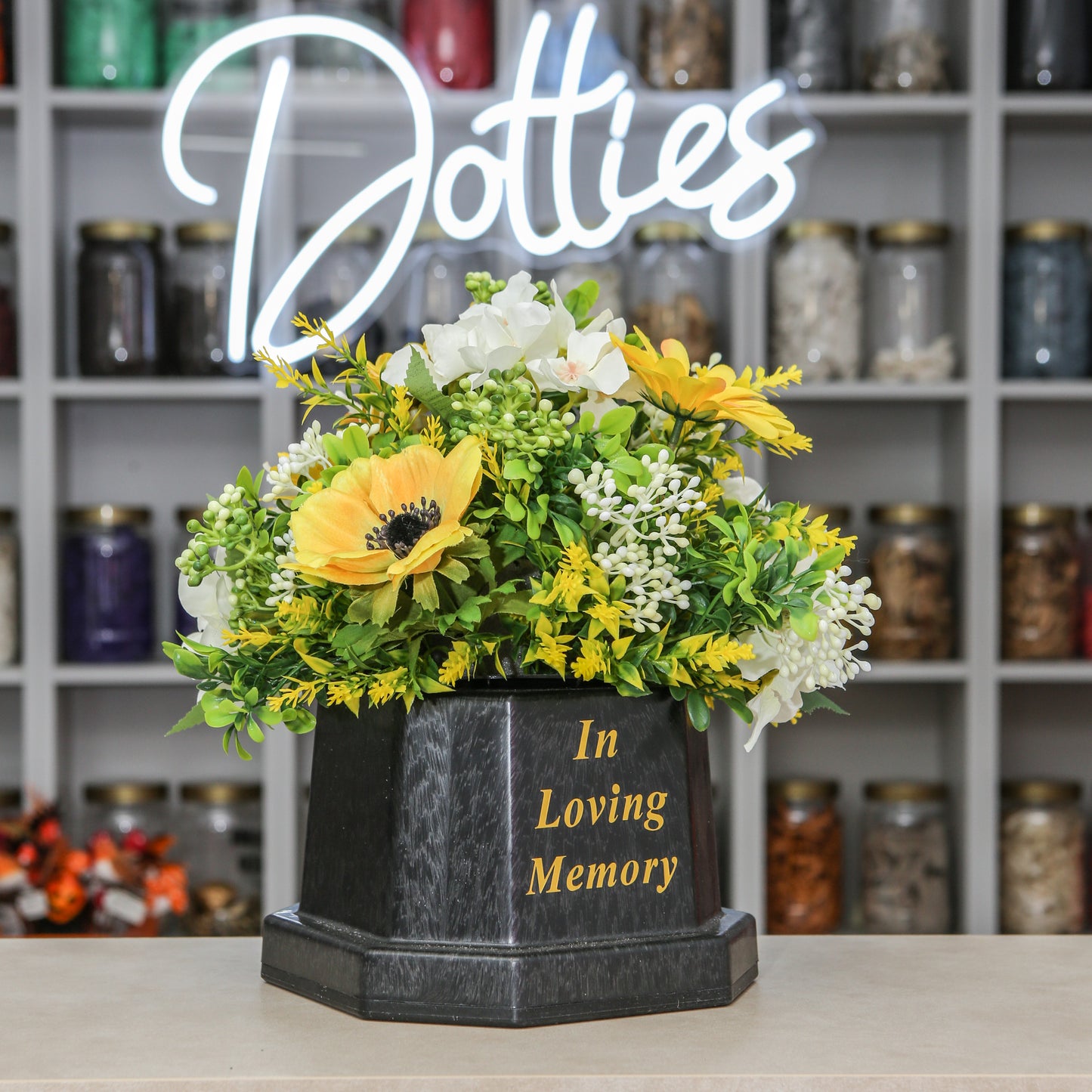 🌼 In Loving Memory Floral Tribute Pot