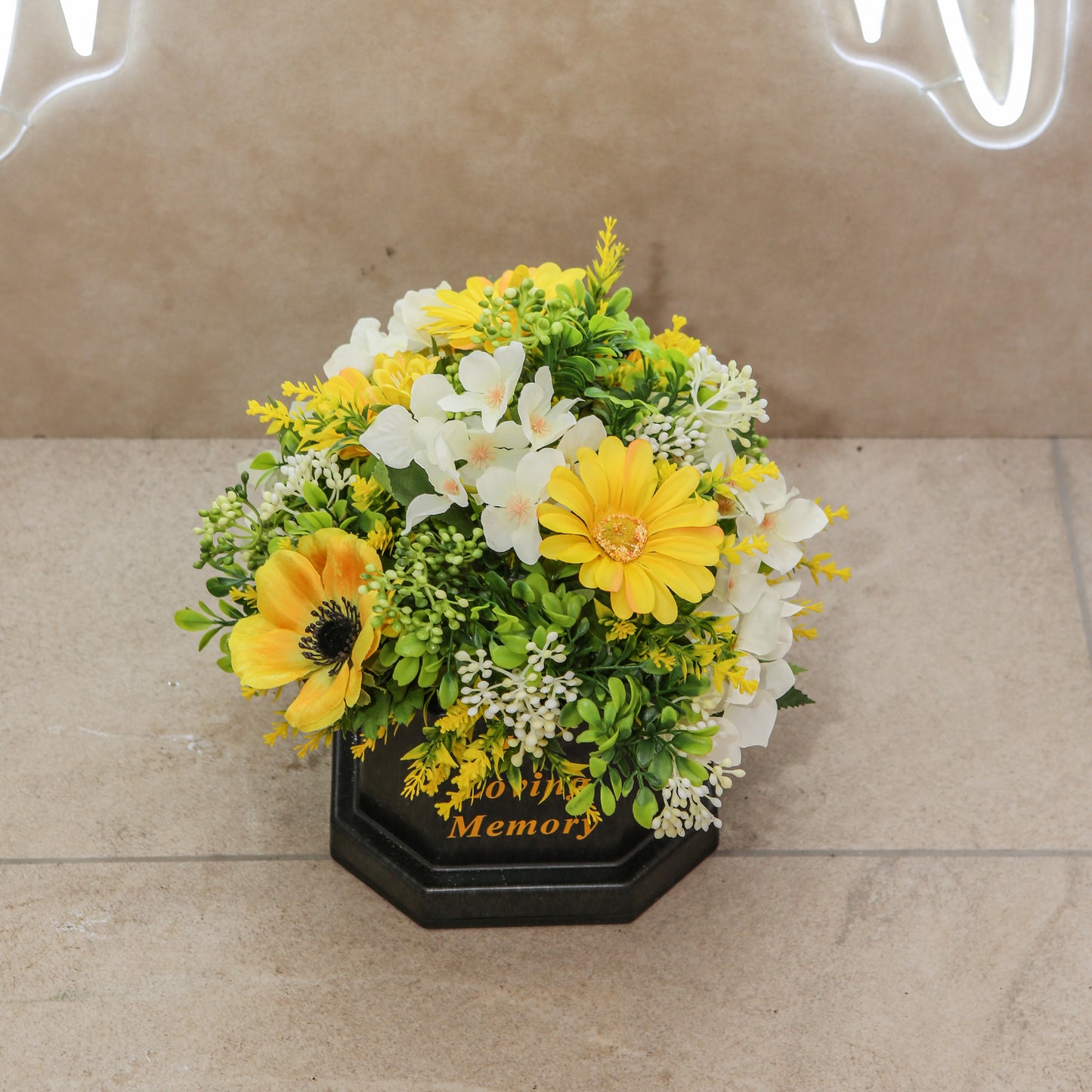 🌼 In Loving Memory Floral Tribute Pot