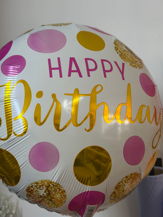 Happy Birthday Foil Balloon 18”