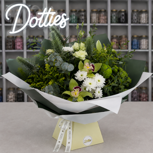 Dotties Emerald Grace Hand-Tied