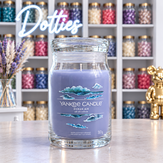 Dotties "Ocean Air" Yankee Candle Signature Jar