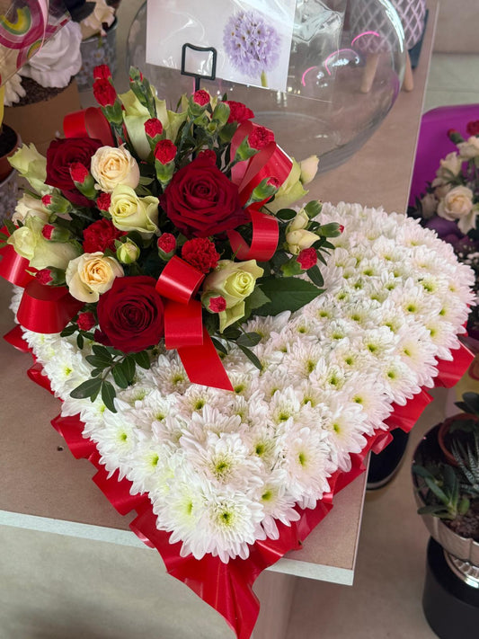 The Eternal Devotion Floral Heart