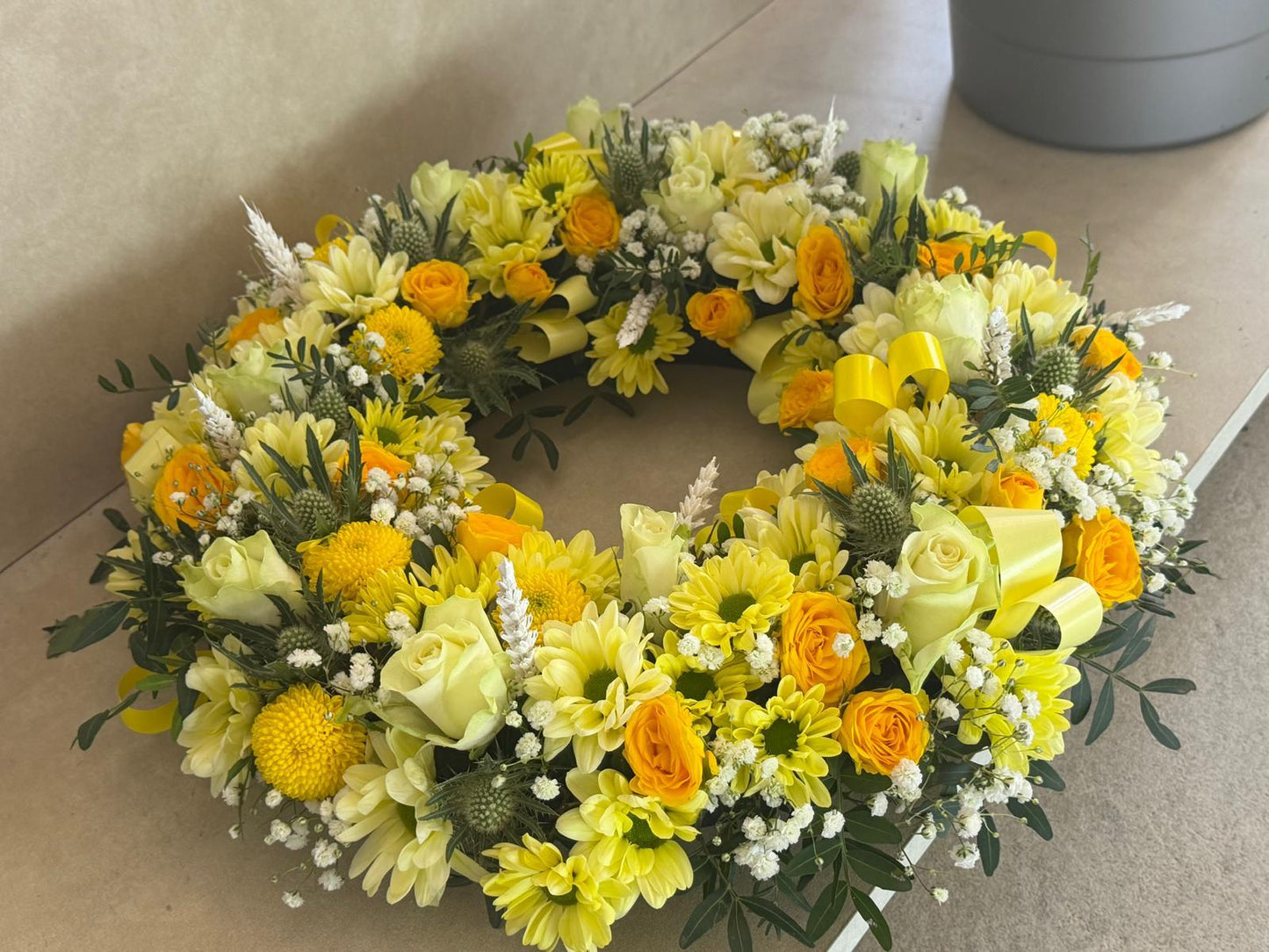 The Golden Sunbeams Remembrance Funeral Wreath