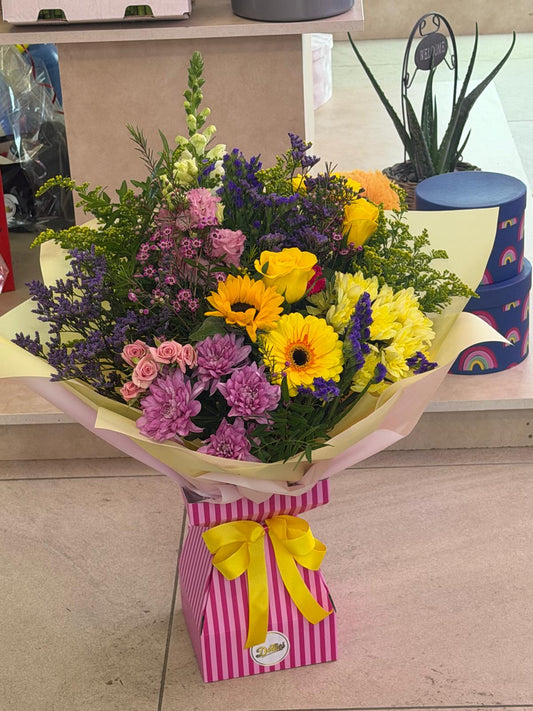 The Birthday Sunflower & Citrus Symphony Flowers