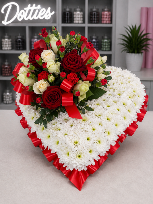 The Eternal Devotion Floral Heart